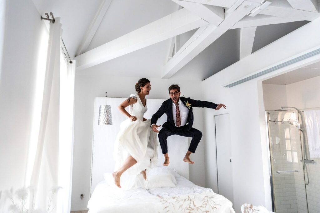 Séance couple pour Louise & Amaury lors de leur mariage au Pays basque