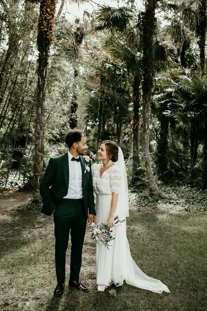 séance photo couple mariage - reportage photo mariage élégant montpellier - julie verdier